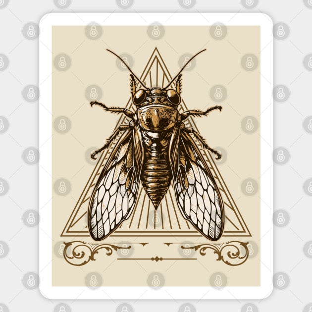 Cicada Brood XIX Brood XIII Magnet by OrangeMonkeyArt